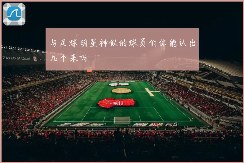与足球明星神似的球员们你能认出几个来吗